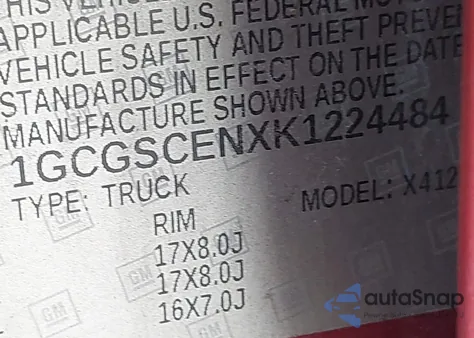 2019 Chevrolet Colorado Lt from USA, damaged, VIN 1GCGSCENXK1224484